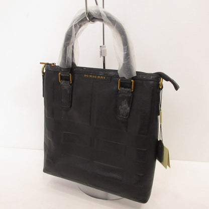 BURBERRY LONDON | バーバリーロンドン エンボスチェックレザー トートバッグ ブラック【姫路東店】