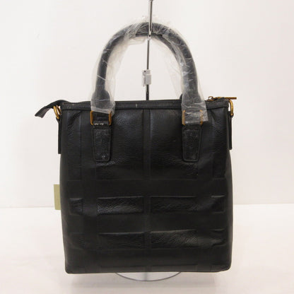 BURBERRY LONDON | バーバリーロンドン エンボスチェックレザー トートバッグ ブラック【姫路東店】