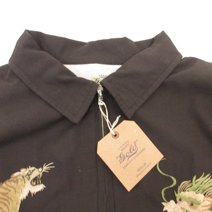 TAILOR TOYO(東洋エンタープライズ) | テイラートウヨウテイラートーヨー SOUVENIR JACKET AGED MODEL JAPAN MAP スーベニアジャケット GL15848AK /GOLD/ONLY ARK ブラック サイズ：L【姫路東店】
