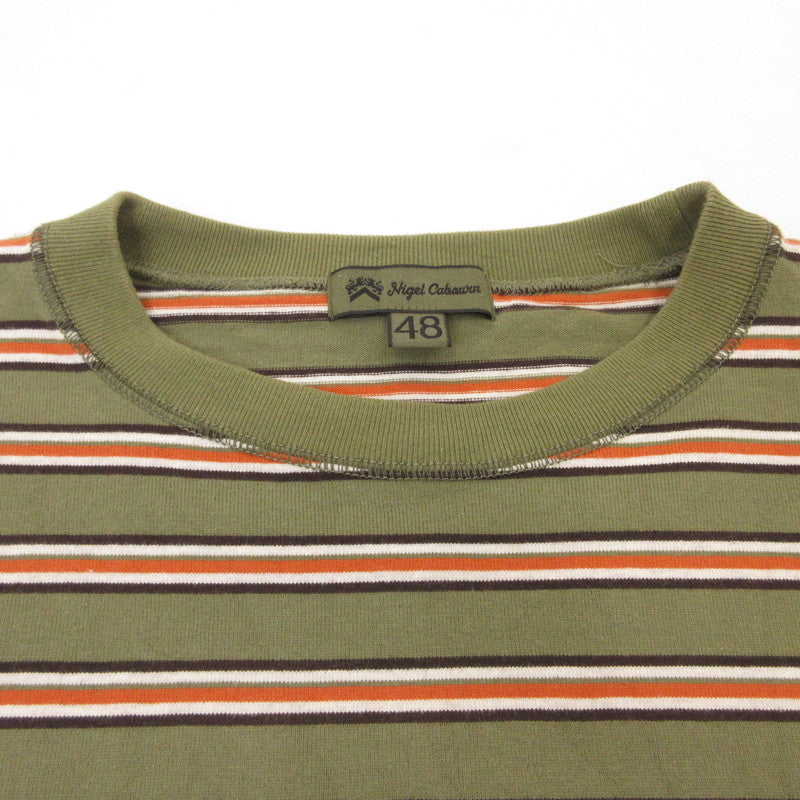 Nigel Cabourn | ナイジェルケーボン 9.5oz BORDER H/S T-SH 半袖Ｔシャツ 8048-00-21005 サイズ：48【姫路東店】