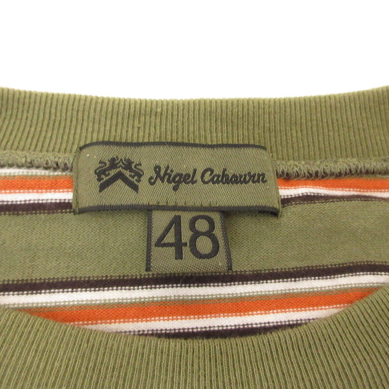 Nigel Cabourn | ナイジェルケーボン 9.5oz BORDER H/S T-SH 半袖Ｔシャツ 8048-00-21005 サイズ：48【姫路東店】