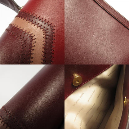 Michael Kors | マイケルコース Whitney Large Tri-Color Leather Satchel その他バッグ 30F8GWHS3Y ボルドー/バーガンディー【姫路東店】