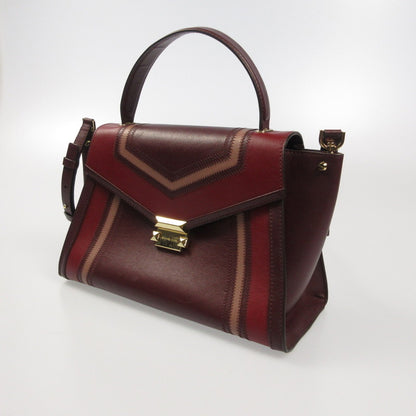 Michael Kors | マイケルコース Whitney Large Tri-Color Leather Satchel その他バッグ 30F8GWHS3Y ボルドー/バーガンディー【姫路東店】