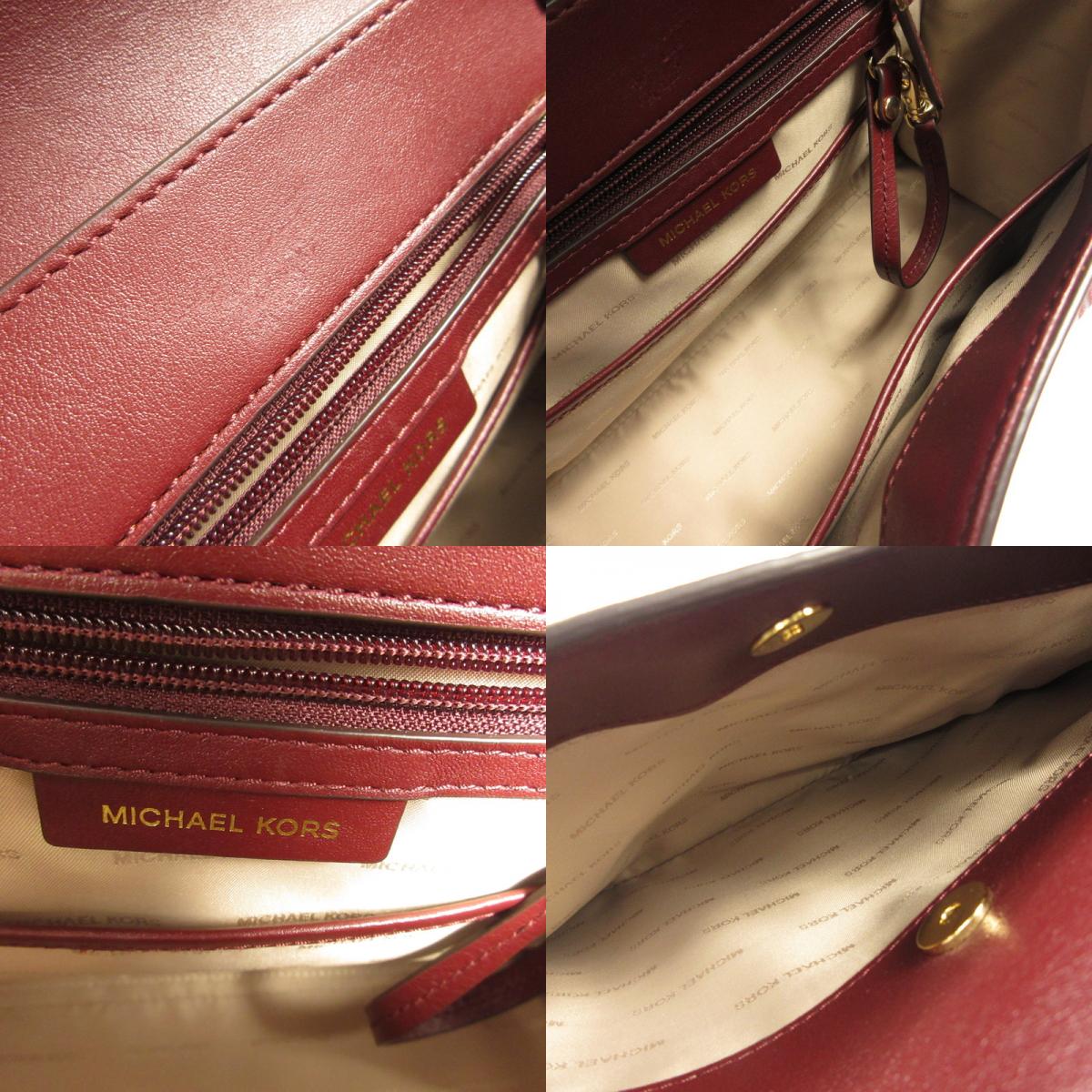 Michael Kors | マイケルコース Whitney Large Tri-Color Leather Satchel その他バッグ 30F8GWHS3Y ボルドー/バーガンディー【姫路東店】