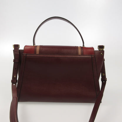 Michael Kors | マイケルコース Whitney Large Tri-Color Leather Satchel その他バッグ 30F8GWHS3Y ボルドー/バーガンディー【姫路東店】