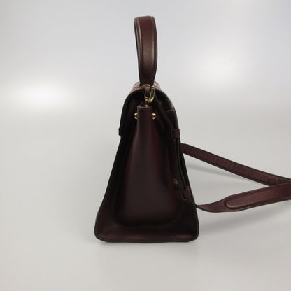 Michael Kors | マイケルコース Whitney Large Tri-Color Leather Satchel その他バッグ 30F8GWHS3Y ボルドー/バーガンディー【姫路東店】