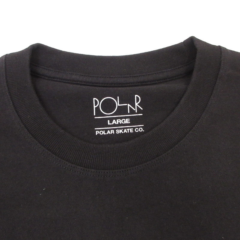 POLAR SKATE CO. | ポーラースケートカンパニー STROKE LOGO T-SHIRTS 半袖Ｔシャツ ブラック サイズ：L【姫路東店】