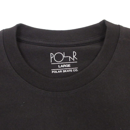 POLAR SKATE CO. | ポーラースケートカンパニー STROKE LOGO T-SHIRTS 半袖Ｔシャツ ブラック サイズ：L【姫路東店】