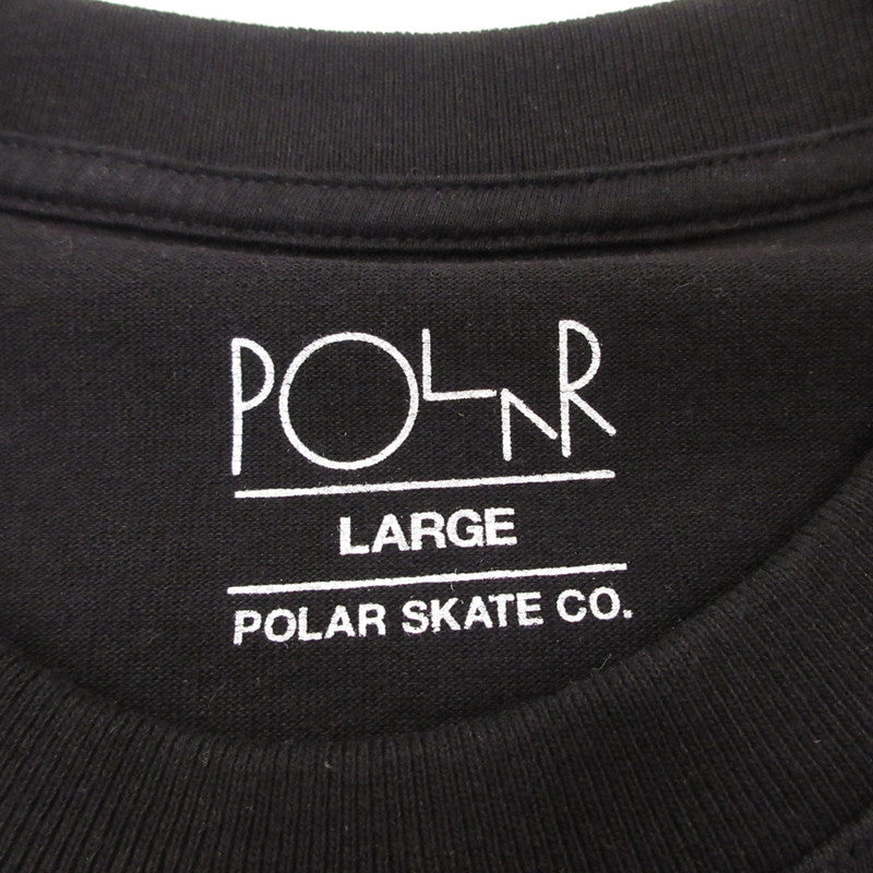 POLAR SKATE CO. | ポーラースケートカンパニー STROKE LOGO T-SHIRTS 半袖Ｔシャツ ブラック サイズ：L【姫路東店】