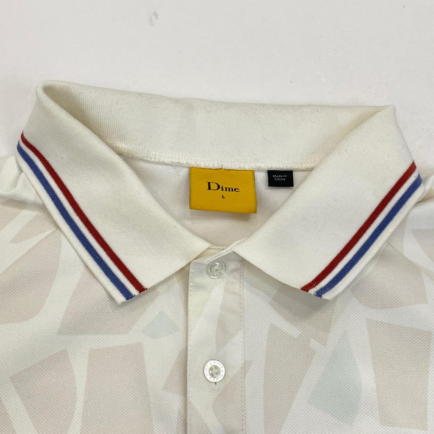 DIME | ダイム CERAMIC POLO SHIRT ポロシャツ アイボリー サイズ：L【姫路東店】
