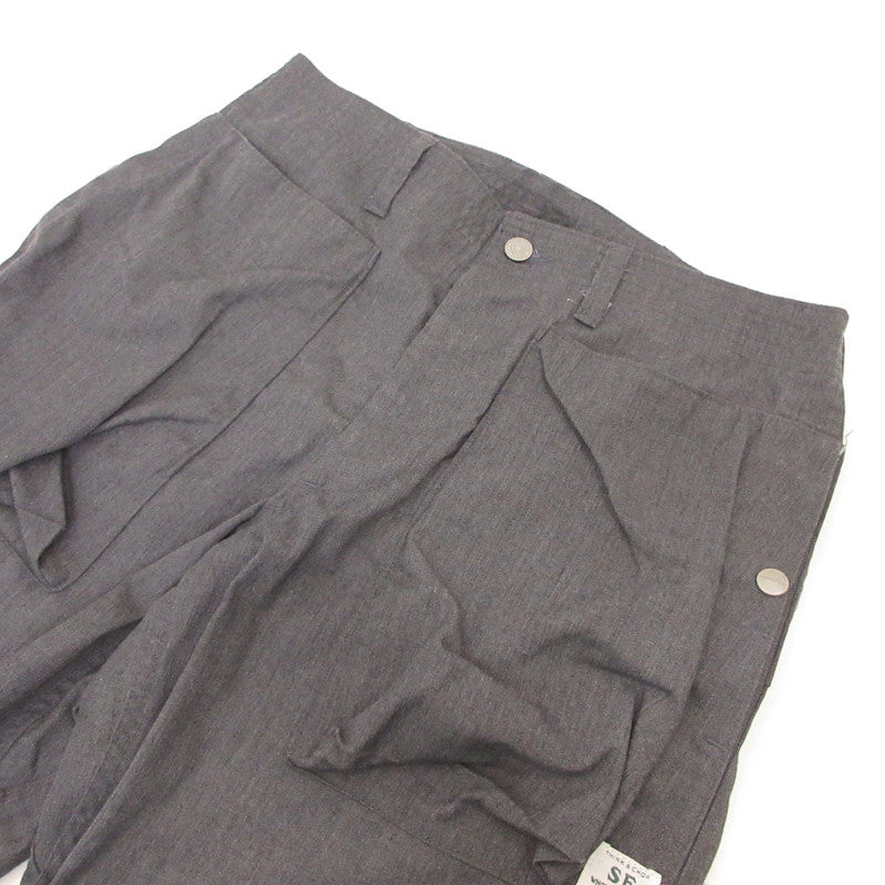 SASSAFRAS | ササフラス Digs Crew Pants 4/5 カーゴパンツ グレー サイズ：M【姫路東店】