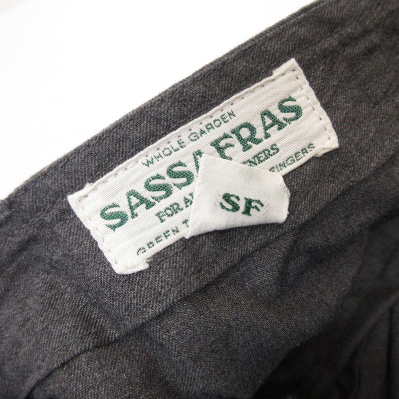 SASSAFRAS | ササフラス Digs Crew Pants 4/5 カーゴパンツ グレー サイズ：M【姫路東店】