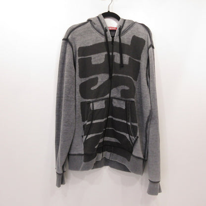 DIESEL | ディーゼル S-GINN-HOOD-ZIP-L1 パーカー A10434 グレー サイズ：XXL【姫路東店】