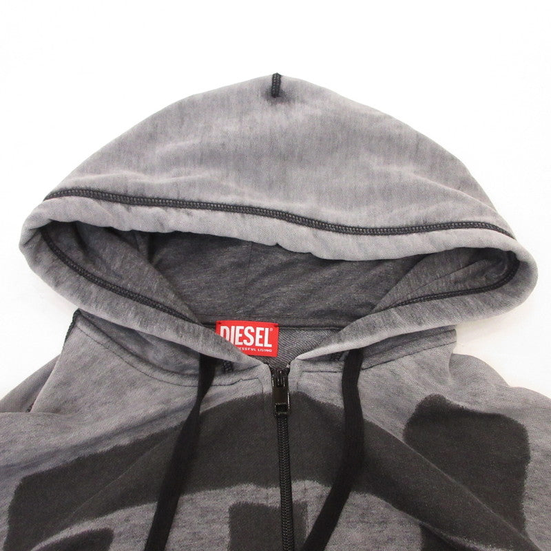 DIESEL | ディーゼル S-GINN-HOOD-ZIP-L1 パーカー A10434 グレー サイズ：XXL【姫路東店】