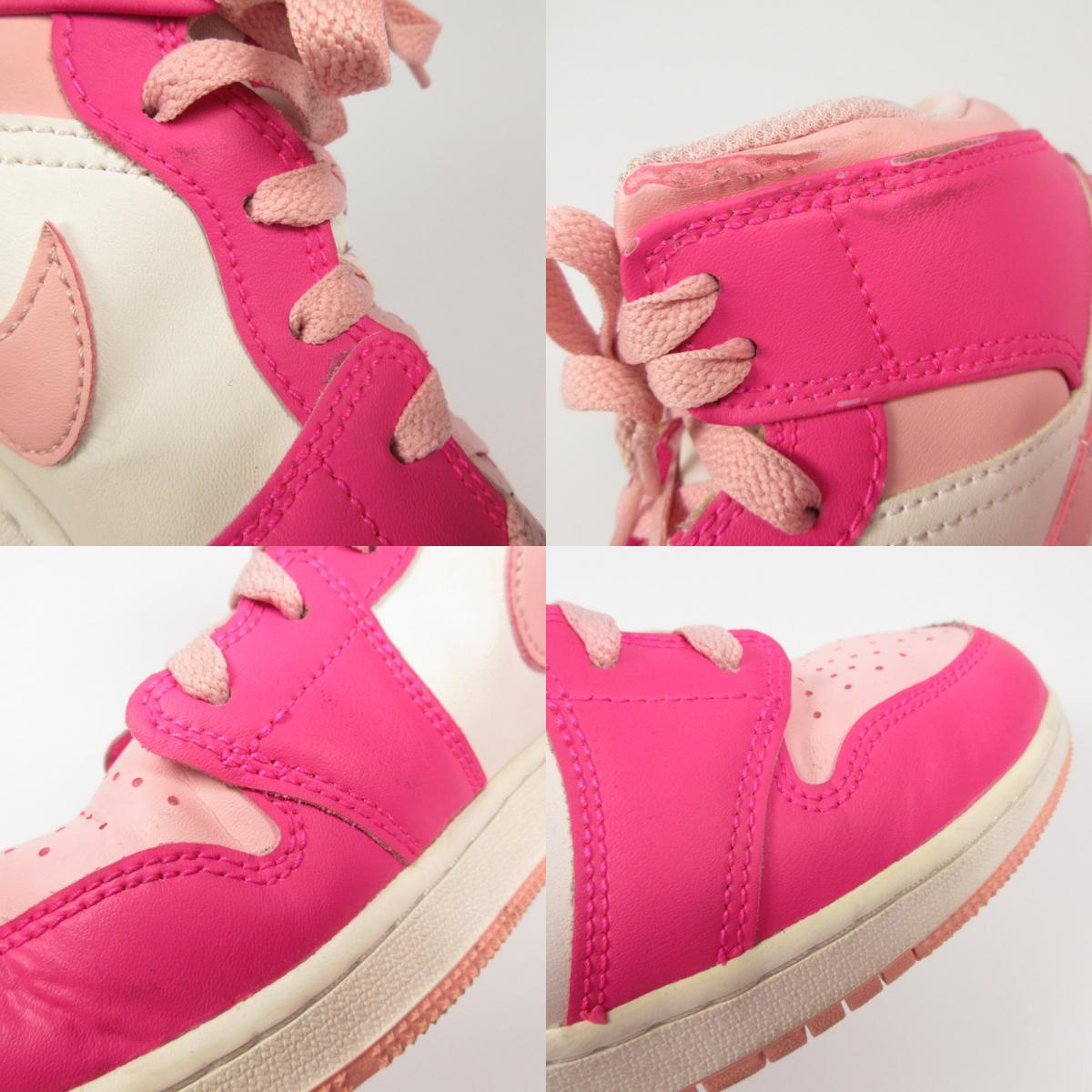 NIKE | ナイキ GS AIR JORDAN 1 MID MEDIUM SOFT PINK スニーカー FD8780-116 ピンク 24.5cm【姫路東店】