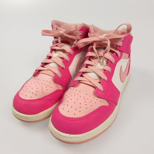 NIKE | ナイキ GS AIR JORDAN 1 MID MEDIUM SOFT PINK スニーカー FD8780-116 ピンク 24.5cm【姫路東店】