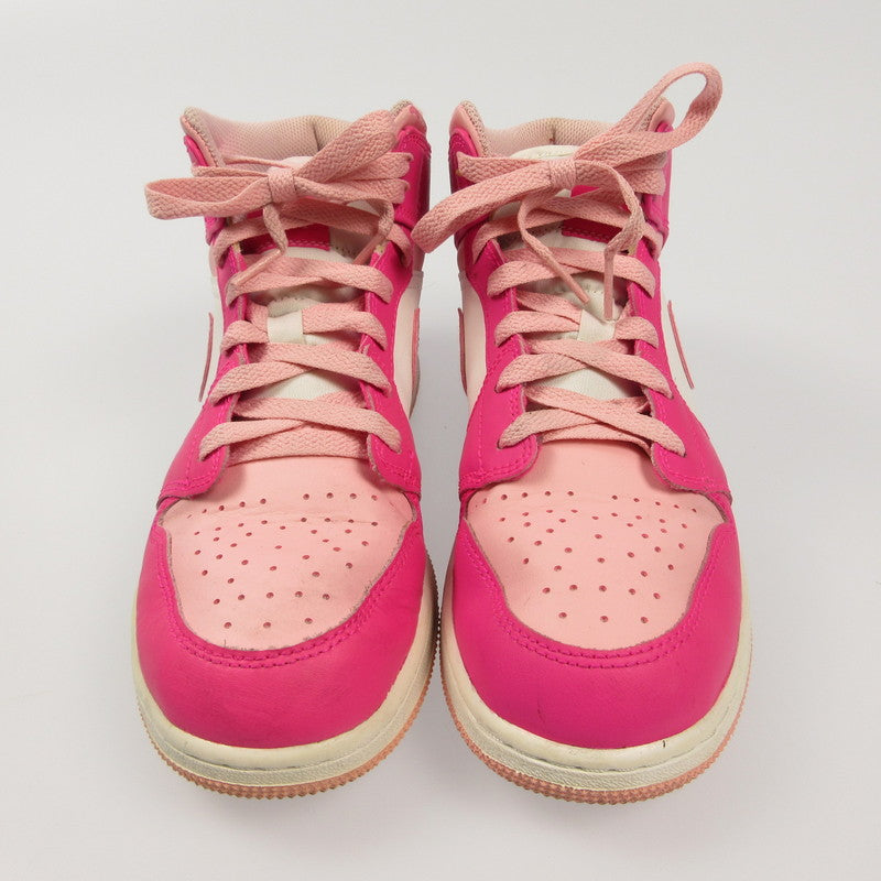 NIKE | ナイキ GS AIR JORDAN 1 MID MEDIUM SOFT PINK スニーカー FD8780-116 ピンク 24.5cm【姫路東店】