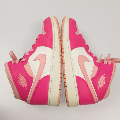 NIKE | ナイキ GS AIR JORDAN 1 MID MEDIUM SOFT PINK スニーカー FD8780-116 ピンク 24.5cm【姫路東店】