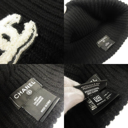 CHANEL | シャネル ニットキャップ AAB308 B21678 国内正規タグ ブラック【姫路東店】