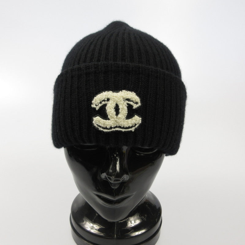 CHANEL | シャネル ニットキャップ AAB308 B21678 国内正規タグ ブラック【姫路東店】