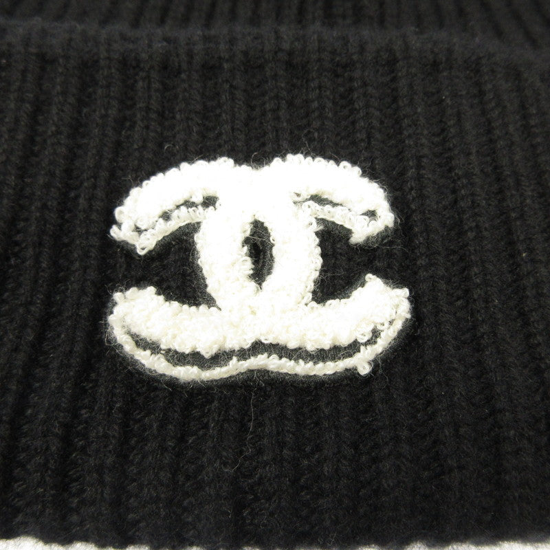 CHANEL | シャネル ニットキャップ AAB308 B21678 国内正規タグ ブラック【姫路東店】