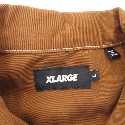 X-LARGE | エクストララージ CONTRAST STITCH WORK SHIRT その他トップス 101204014003 ブラウン サイズ：L【姫路東店】