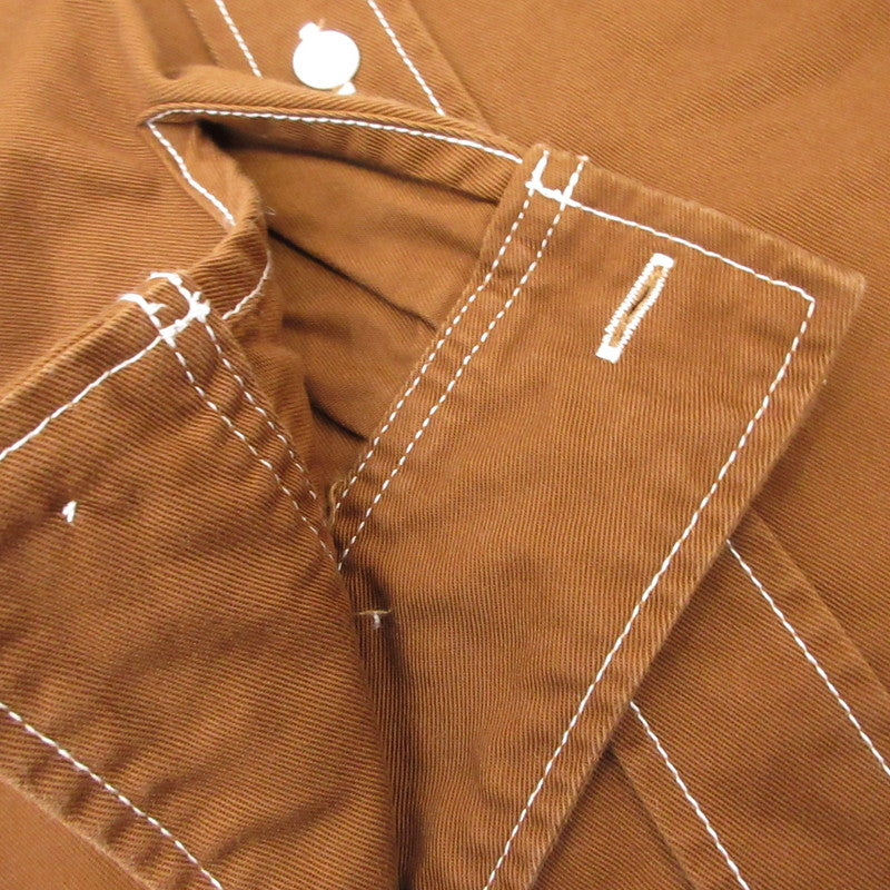 X-LARGE | エクストララージ CONTRAST STITCH WORK SHIRT その他トップス 101204014003 ブラウン サイズ：L【姫路東店】