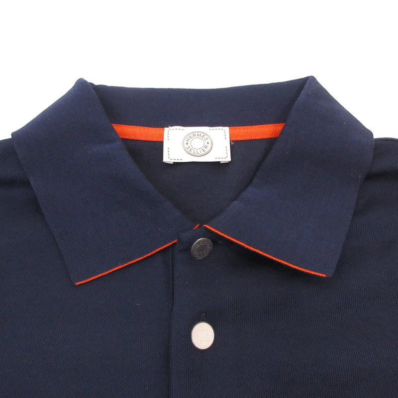HERMES | エルメス ドゥブル・ジュ ポロシャツ ネイビー サイズ：XL【姫路東店】
