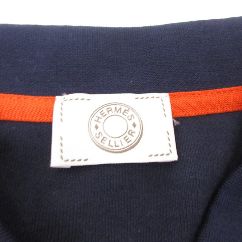 HERMES | エルメス ドゥブル・ジュ ポロシャツ ネイビー サイズ：XL【姫路東店】