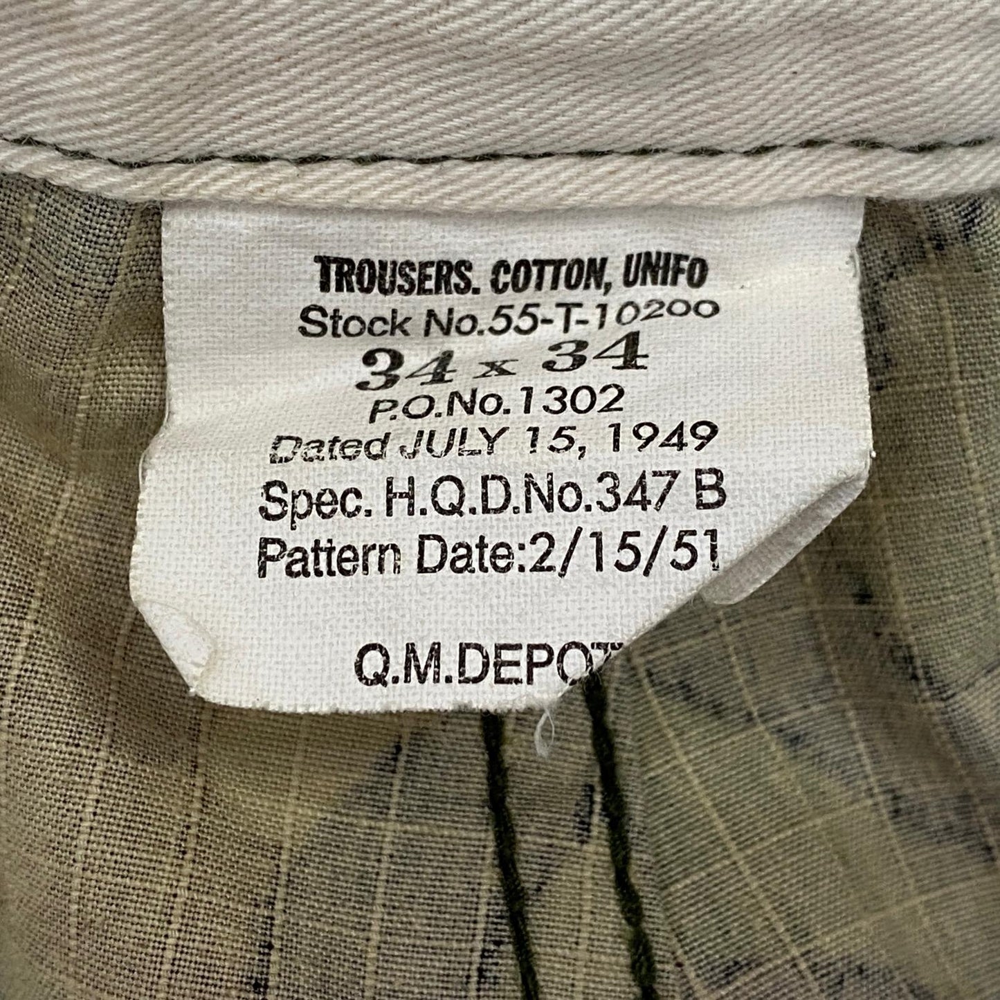 パンツ 55-t-10200 トラウザーパンツ W:34 カモ【姫路東店】