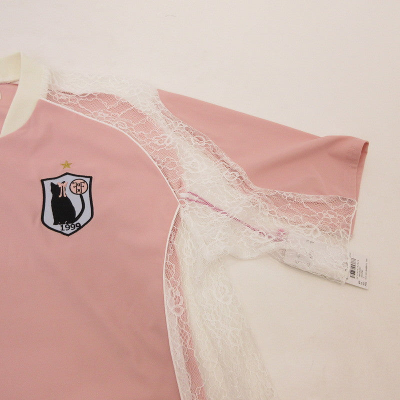 furfur | ファーファー ユニフォームムードレースTシャツ 半袖Ｔシャツ RWCT262051 ｻｲｽﾞ:ONE ピンク【姫路東店】