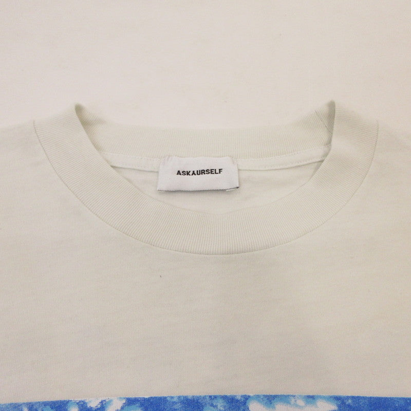 中古 ASKYURSELF アスクユアセルフ 半袖Ｔシャツ ホワイト サイズ：S【姫路東店】