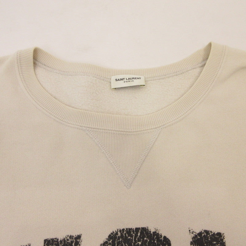 SAINT LAURENT | サンローラン スウェット 666979 国内正規タグ　2021A/W ベージュ サイズ：XL【姫路東店】