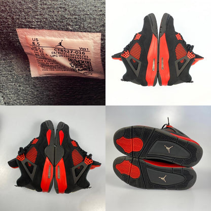 NIKE | ナイキ AIR JORDAN 4 RED THUNDER スニーカー CT8527-016 2022S/S 26.5cm ブラック 26.5cm【姫路東店】