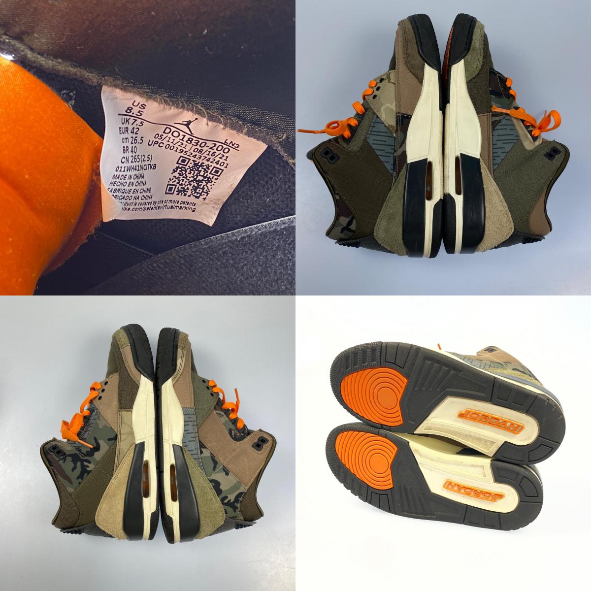 NIKE | ナイキ AIR JORDAN 3 RETRO SE CAMO スニーカー DO1830-200 2021A/W 26.5cm カモ 26.5cm【姫路東店】