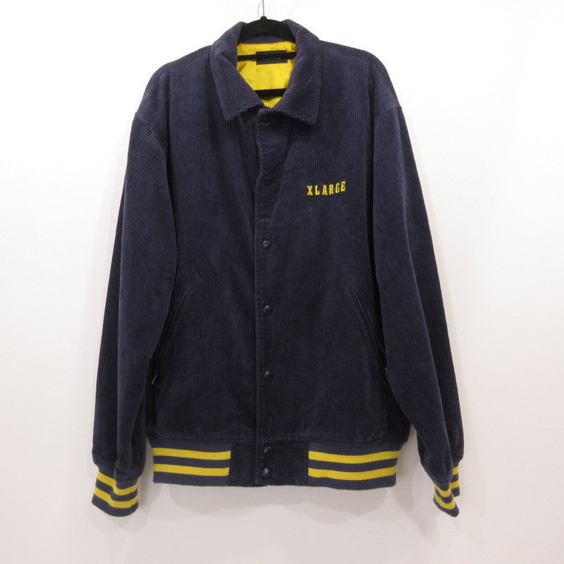 X-LARGE | エクストララージ EMBROIDERY EMBLEM CORDUROY JACKET その他アウター 101213021003 ネイビー サイズ：L【姫路東店】