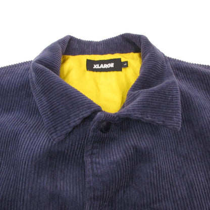 X-LARGE | エクストララージ EMBROIDERY EMBLEM CORDUROY JACKET その他アウター 101213021003 ネイビー サイズ：L【姫路東店】