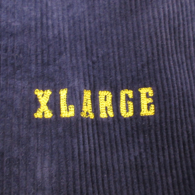 X-LARGE | エクストララージ EMBROIDERY EMBLEM CORDUROY JACKET その他アウター 101213021003 ネイビー サイズ：L【姫路東店】