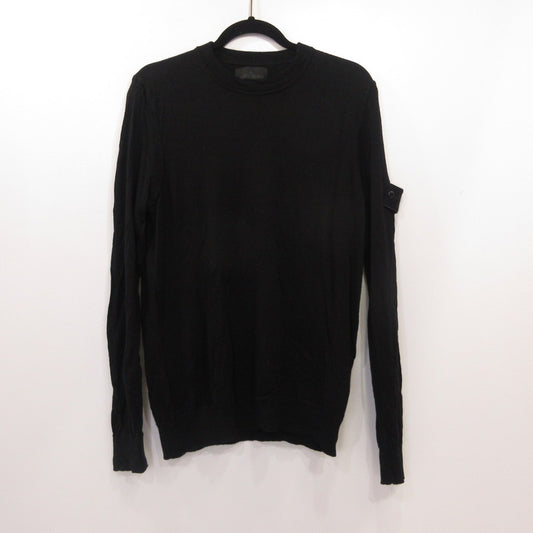 STONE ISLAND | ストーンアイランド LIGHT PURE RMS WOOL CREWNECK KNIT セーター 8115566FC 2024A/W ブラック サイズ：M【姫路東店】
