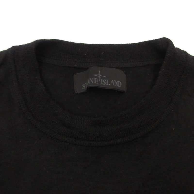 STONE ISLAND | ストーンアイランド LIGHT PURE RMS WOOL CREWNECK KNIT セーター 8115566FC 2024A/W ブラック サイズ：M【姫路東店】