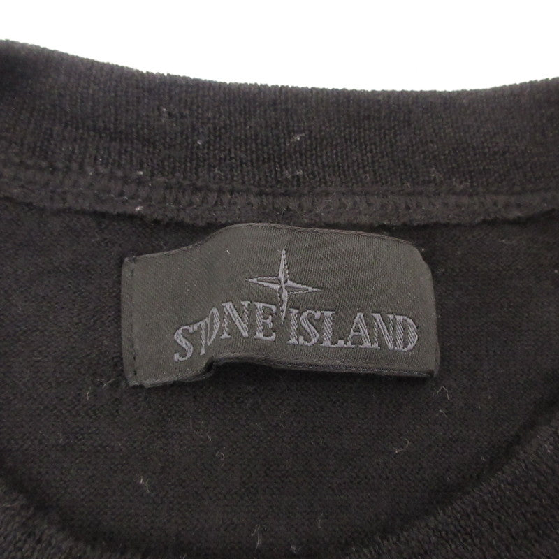 STONE ISLAND | ストーンアイランド LIGHT PURE RMS WOOL CREWNECK KNIT セーター 8115566FC 2024A/W ブラック サイズ：M【姫路東店】