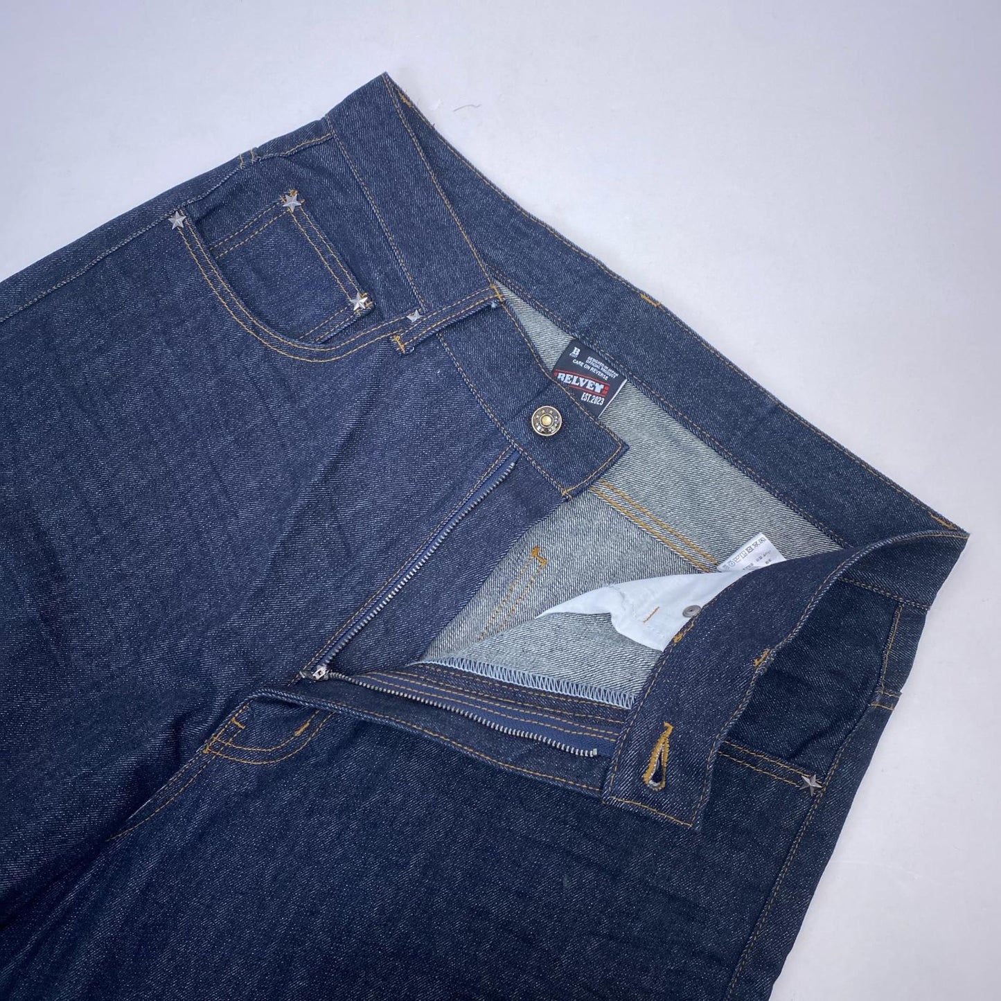 Baggy Rigid Denim デニムパンツ BE-072 ネイビー サイズ：L【姫路東店】
