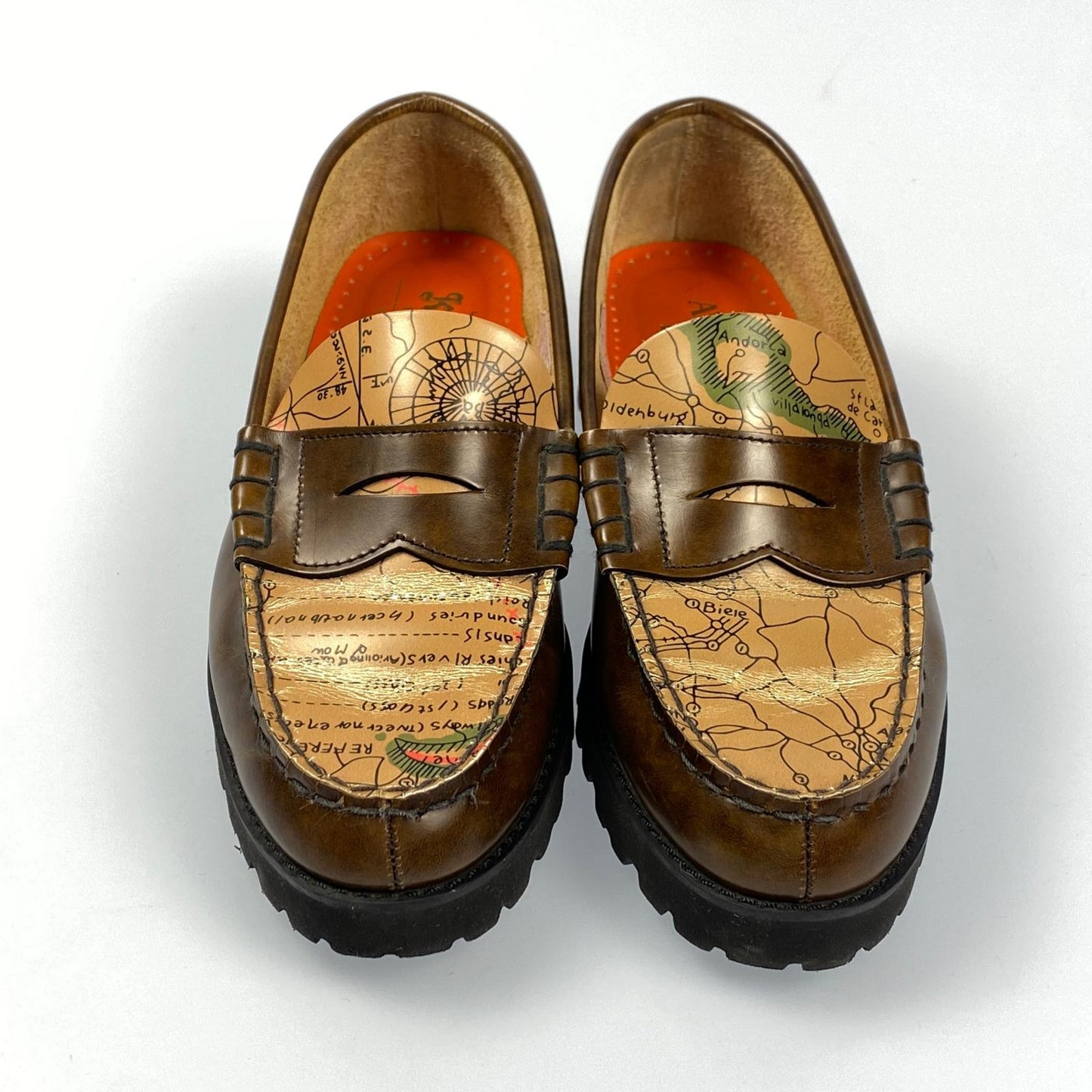 AVIREX | アヴィレックス TANKSOLE LOAFERS ICON of FLIGHT ローファー CJ25F 23.5cm ブラウン 23.5cm【姫路東店】