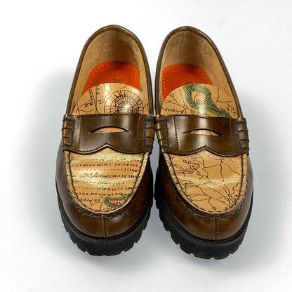 AVIREX | アヴィレックス TANKSOLE LOAFERS ICON of FLIGHT ローファー CJ25F 23.5cm ブラウン 23.5cm【姫路東店】