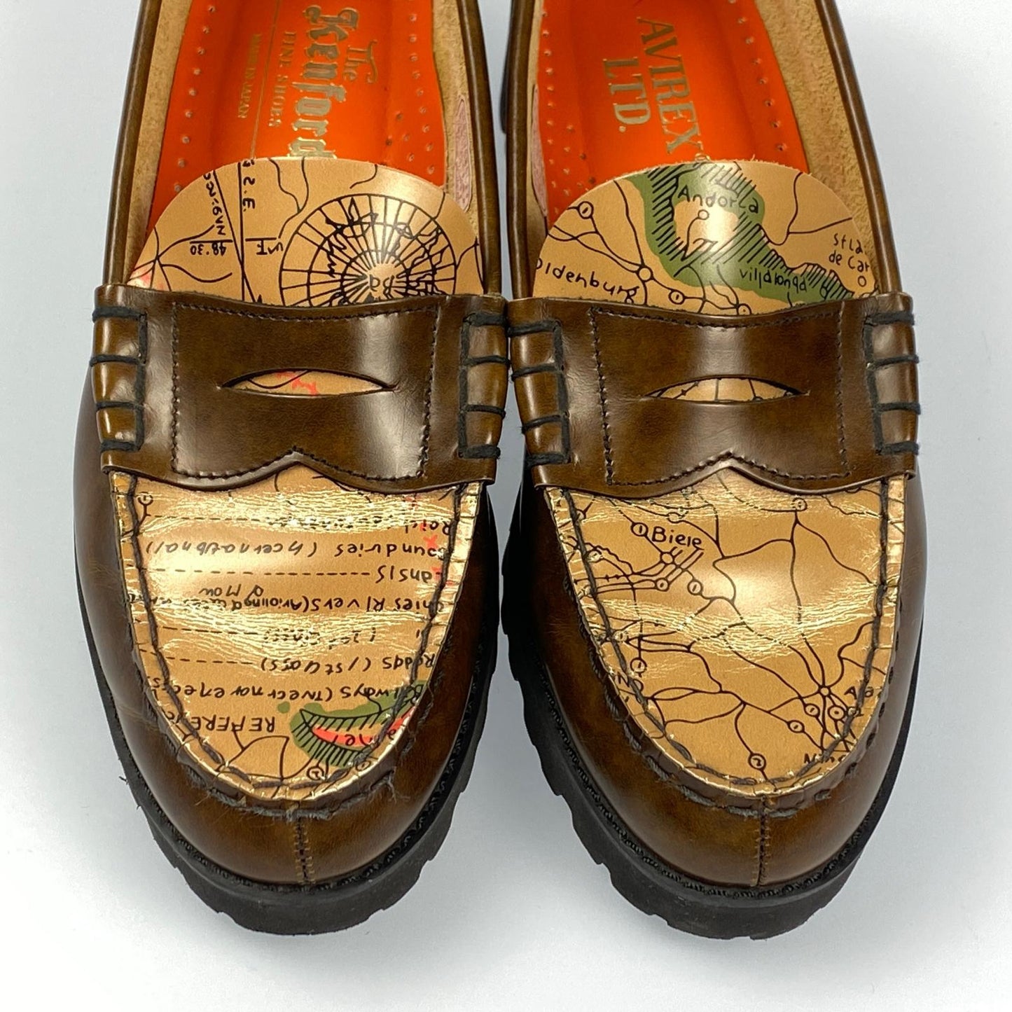 AVIREX | アヴィレックス TANKSOLE LOAFERS ICON of FLIGHT ローファー CJ25F 23.5cm ブラウン 23.5cm【姫路東店】