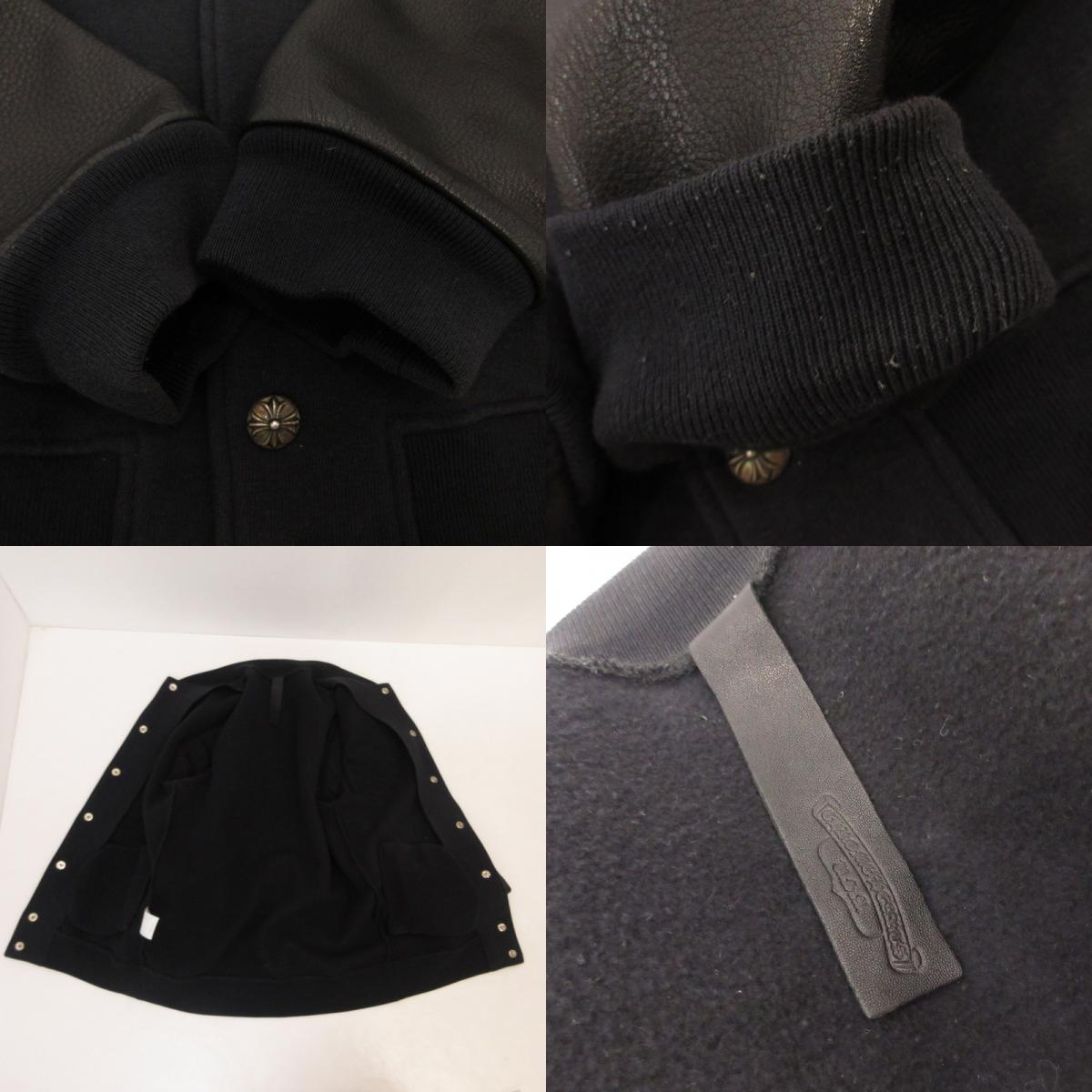 CHROME HEARTS | クロムハーツ JKT GRP NOT BOMBER スタジャン 国内正規タグ ブラック サイズ：S【姫路東店】