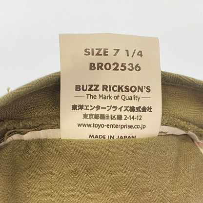 Buzz Rickson's | バズリクソンズ CAP MECHANICS Type A-3 キャップ BR02536 ワークキャップ サイズ:7.25 カーキグリーン【姫路東店】