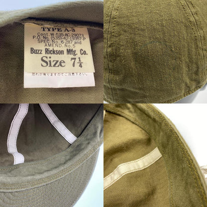 Buzz Rickson's | バズリクソンズ CAP MECHANICS Type A-3 キャップ BR02536 ワークキャップ サイズ:7.25 カーキグリーン【姫路東店】