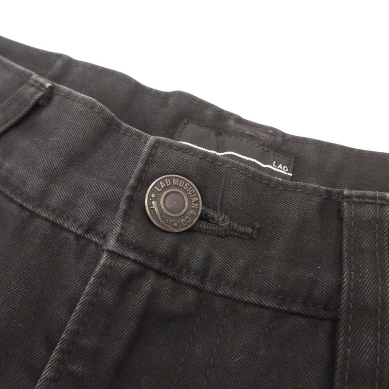 LAD MUSICIAN | ラッドミュージシャン WEST POINT CROPPED WIDE PANTS クロップドパンツ 2217-507 ブラック サイズ：42【姫路東店】