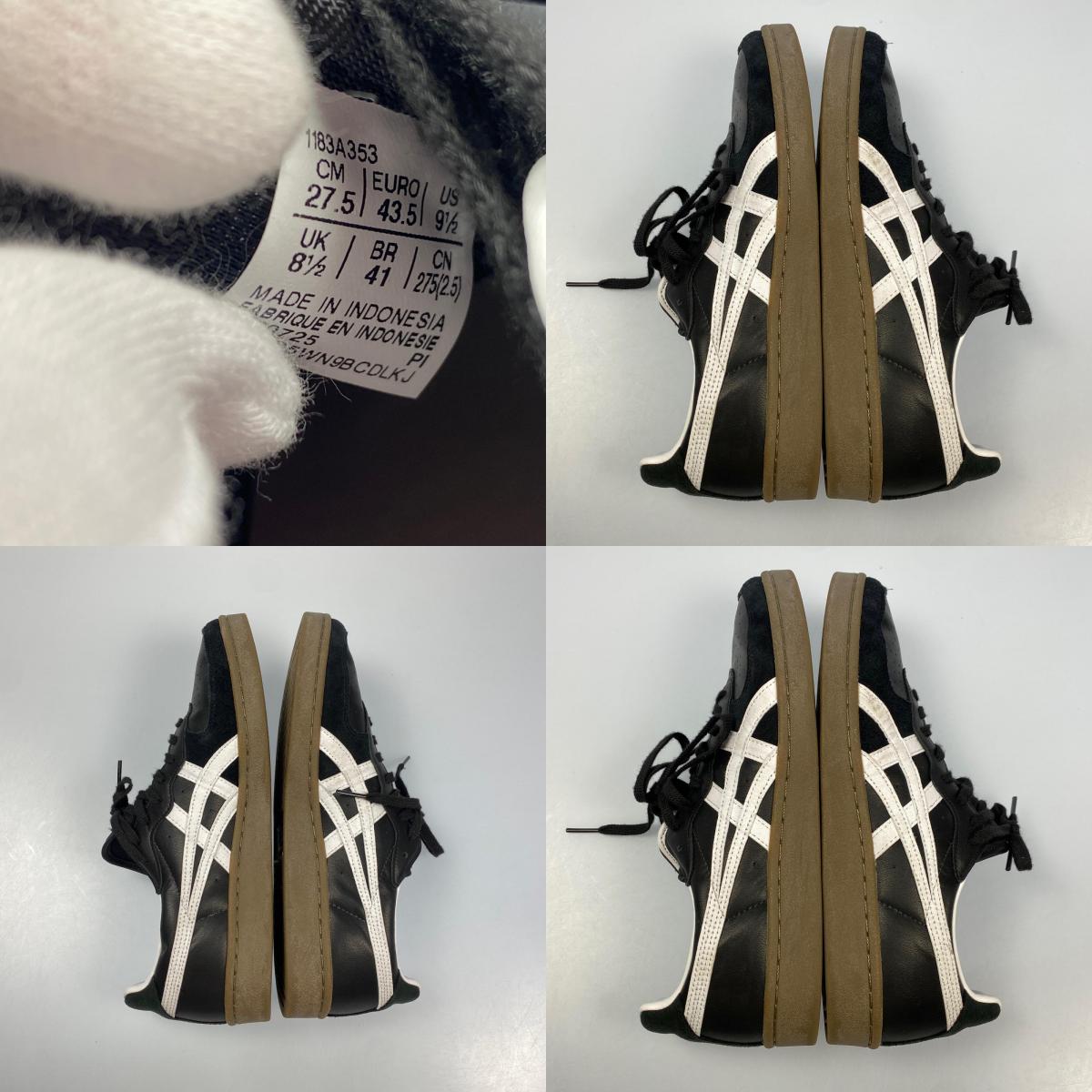 ONITSUKA TIGER | オニツカタイガー GSM スニーカー 1183A353 27.5cm ブラック 27.5cm【姫路東店】